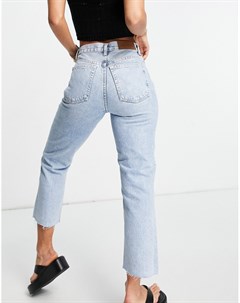 Выбеленные джинсы с необработанными краями Editor Topshop