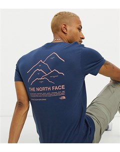 Синяя футболка Peaks эксклюзивно для ASOS The north face