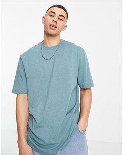Синяя футболка в стиле oversized Burton menswear