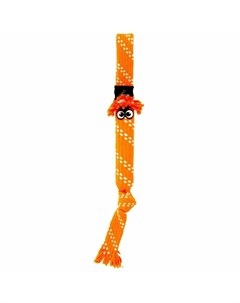Игрушка для собак Scrubz L веревочная шуршащая сосиска оранжевая 540 мм Rogz