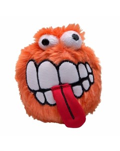 Игрушка мягкая для собак Fluffy Grinz M мяч с принтом зубы Оранжевый 64 мм Rogz