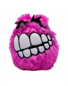 Игрушка мягкая для собак Fluffy Grinz M мяч с принтом зубы Розовый 64 мм Rogz