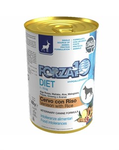 Linea Diet Wet влажный корм для взрослых собак оленина с рисом 400 г Forza10