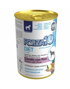Linea Diet Wet влажный корм для взрослых собак конина с рисом 400 г Forza10