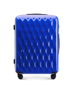 Средний рельефный чемодан из ABS пластика Wittchen
