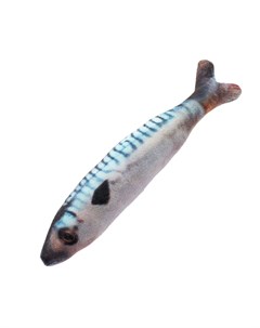 Игрушка для кошек Рыба Скумбрия с валерианой и кошачьей мятой 19 5 см Pet hobby