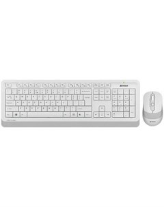 A 4Tech Клавиатура мышь A4 Fstyler FG1010 WHITE клав белый серый мышь белый серый USB беспроводная 1 A4tech