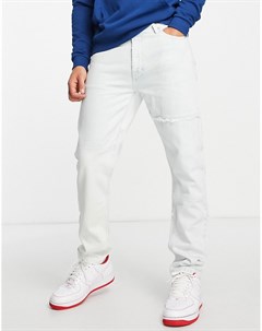 Светлые суженные книзу джинсы стандартного кроя в винтажном стиле из переработанных материалов Tommy jeans