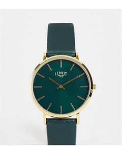 Зеленые часы из искусственной кожи с круглым циферблатом в стиле унисекс эксклюзивно для ASOS Limit