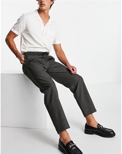 Серые брюки с узором мелкая гусиная лапка и эластичным поясом Rudie Bando