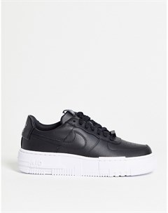 Черные кроссовки на белой подошве Air Force Pixel Nike