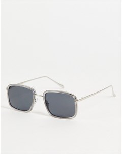 Квадратные солнцезащитные очки с серой оправой в стиле унисекс Aldo A.kjaerbede