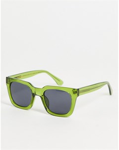 Квадратные солнцезащитные очки в стиле унисекс в зеленой оправе Nancy A.kjaerbede