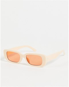 Бежевые квадратные солнцезащитные очки в стиле унисекс Aj morgan