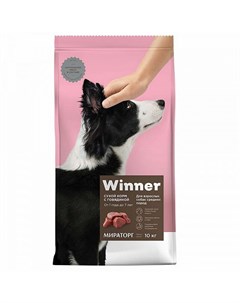 Сухой корм говядина для взрослых собак средних пород 10 кг Говядина Winner
