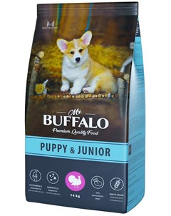 Сухой корм Puppy Junior с индейкой для щенков и юниоров 14 кг Mr.buffalo