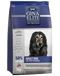 Сухой корм Elite Grain Free Dog беззерновой с Ягненком и мятой для собак 15 кг Ягненок и мята Gina