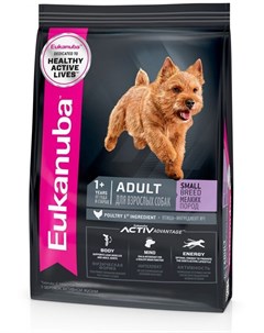 Сухой корм Adult Small Breed 1 years для собак мелких пород 3 кг Eukanuba