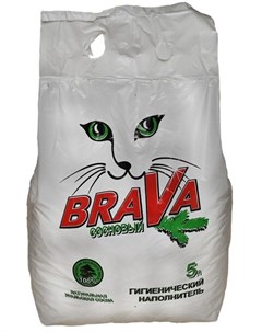 Наполнитель Сосновый для кошачьего лотка 5 л 3 кг Brava