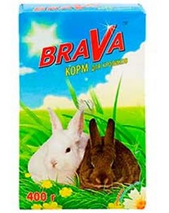 Корм для кроликов 400 г Brava