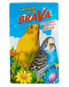 Корм Стандарт для волнистых попугаев 500 г Brava