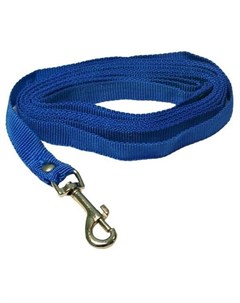 Поводок капроновый узкий синий для собак 15 мм х 2 5 м Синий Zooexpress