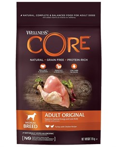 Сухой корм Original беззерновой для собак 10 кг Wellness core