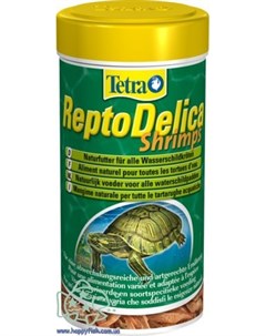 Корм лакомство ReptoMin Delica Shrimps для водных черепах 250 мл Tetra