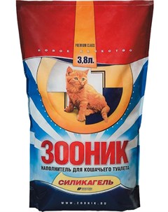 Наполнитель впитывающий силикагелевый для кошек 20 л 9 5 кг Зооник