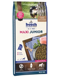 Сухой корм Junior Maxi для щенков крупных пород 15 кг Bosch
