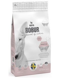 Сухой корм Robur Sensitive Single Protein Salmon Rice для взрослых собак с чувствительным пищеварени Bozita