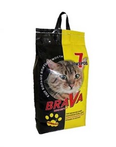 Наполнитель для гладкошерстных кошек и котят 7 л 4 14 кг Brava