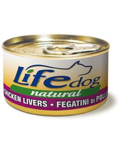 Консервы Lifedog chunks of chicken liver кусочки куриной печени в соусе для собак 90 г Куриная печен Life natural