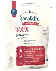 Сухой корм Indoor для кошек 400 г Sanabelle