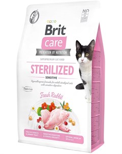 Сухой корм Care Cat GF Sterilized Sensitive для стерилизованных кошек с чувствительным пищеварением  Brit*