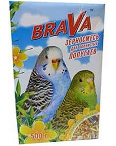 Корм Витамин для волнистых попугаев 500 г Brava