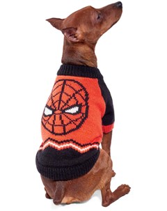 Свитер Человек паук для собак 35 см Черный и красный Triol marvel