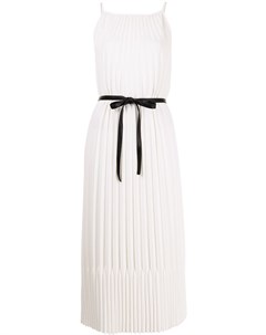 Плиссированное платье с поясом Proenza schouler white label