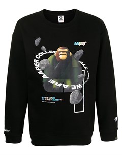 Свитер с графичным принтом Aape by a bathing ape