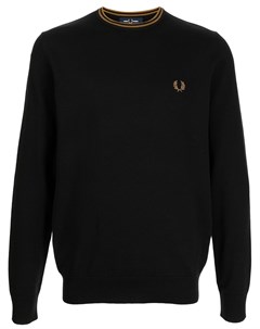 Шерстяной свитер с вышитым логотипом Fred perry