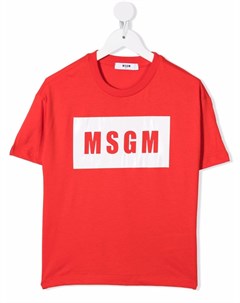 Футболка с логотипом Msgm kids