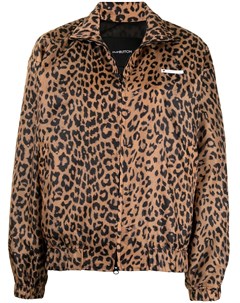 Куртка с длинными рукавами и леопардовым принтом Push button