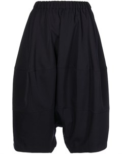 Укороченные шерстяные брюки с низким шаговым швом Comme des garcons girl