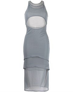 Платье с прозрачным слоем Dion lee