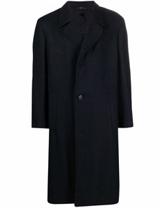 Однобортное пальто 1980 х годов с узором в елочку Valentino pre-owned