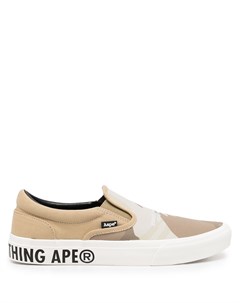 Слипоны с логотипом Aape by a bathing ape