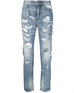 Укороченные джинсы с прорезями John richmond