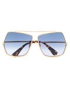 Массивные солнцезащитные очки авиаторы Max mara