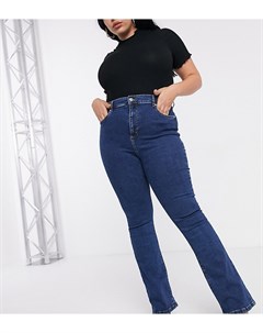 Расклешенные выбеленные джинсы с моделирующим эффектом и завышенной талией ASOS DESIGN Curve Asos curve