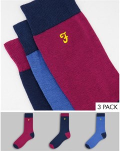 Набор из 3 пар носков разного цвета Merdine Farah